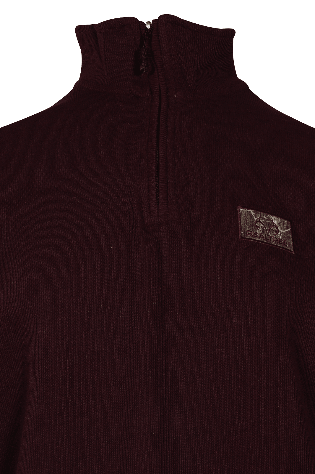 Realtree Men's Sweater Burgundy Mock Neck Long Sleeve (S01)