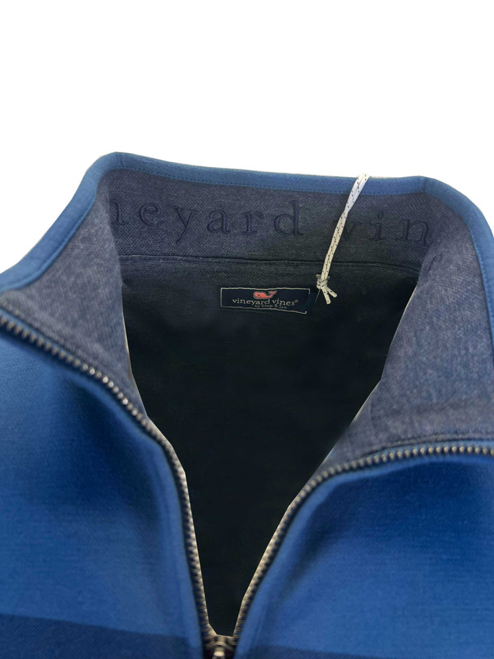 Vineyard Vines Men's Saltwater Surf Stripe Quarter-Zip Pullover