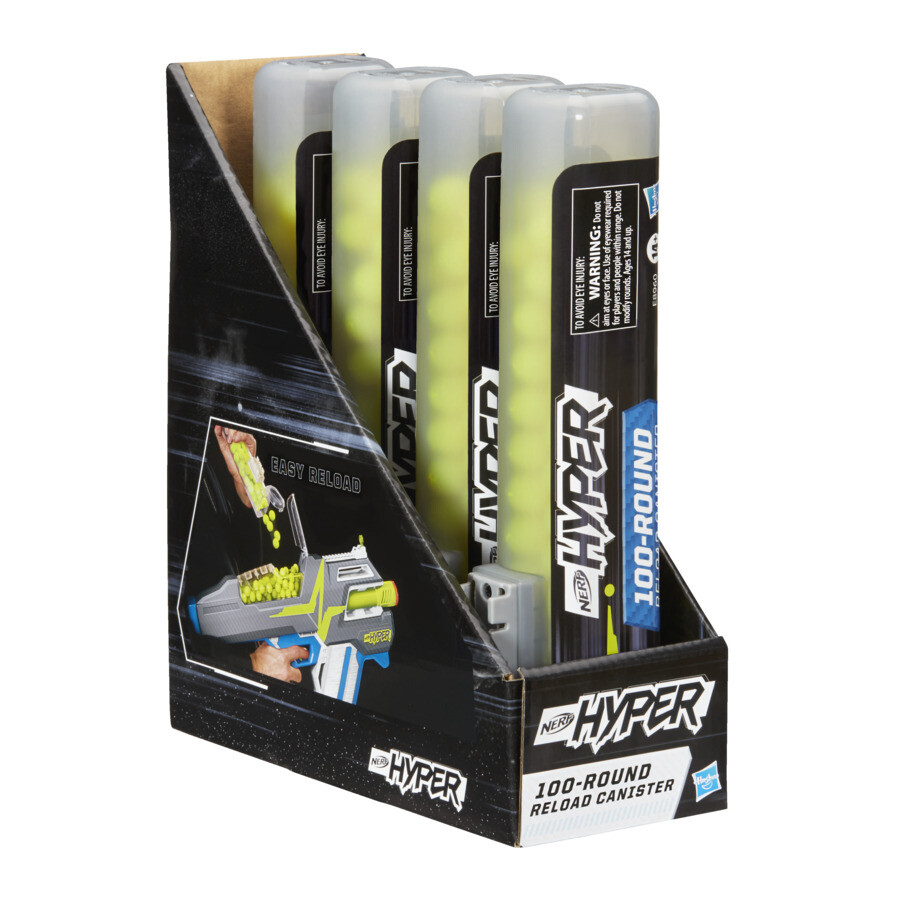 Nerf Hyper 100-Round Refill Canister 4 Pack