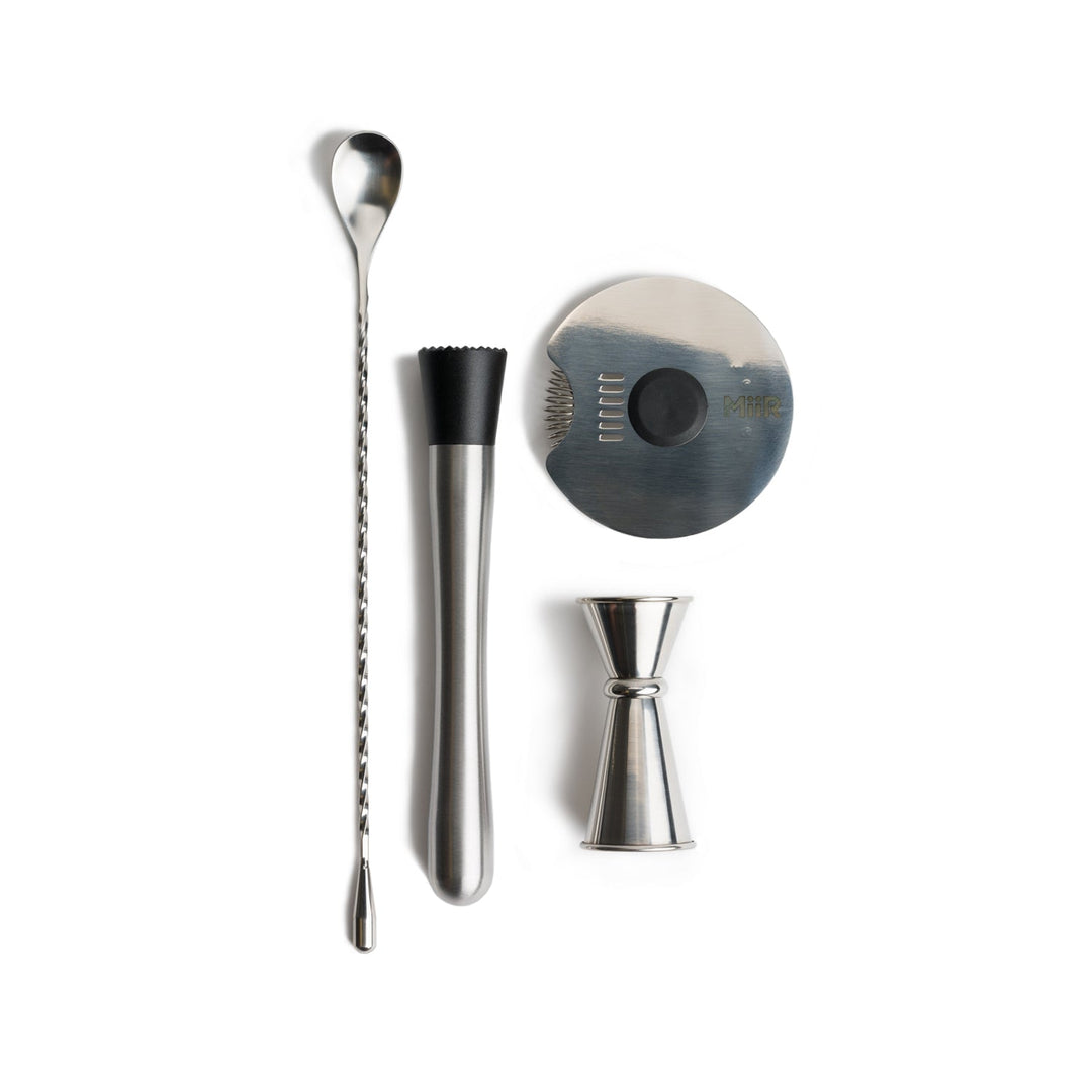 MiiR Stainless Steel Barware Tool Set with Travel Roll – product view 1