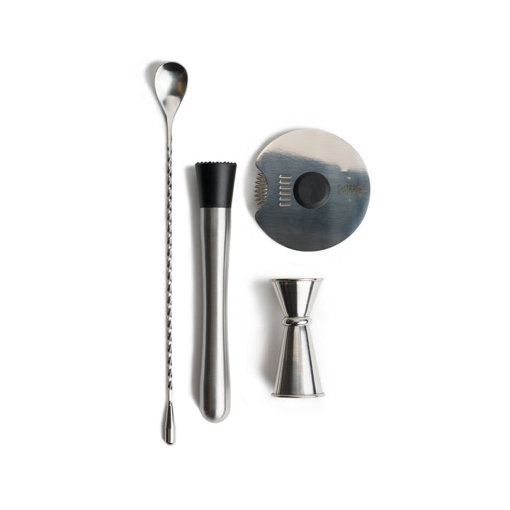 MiiR Stainless Steel Barware Tool Set with Travel Roll – product view 1