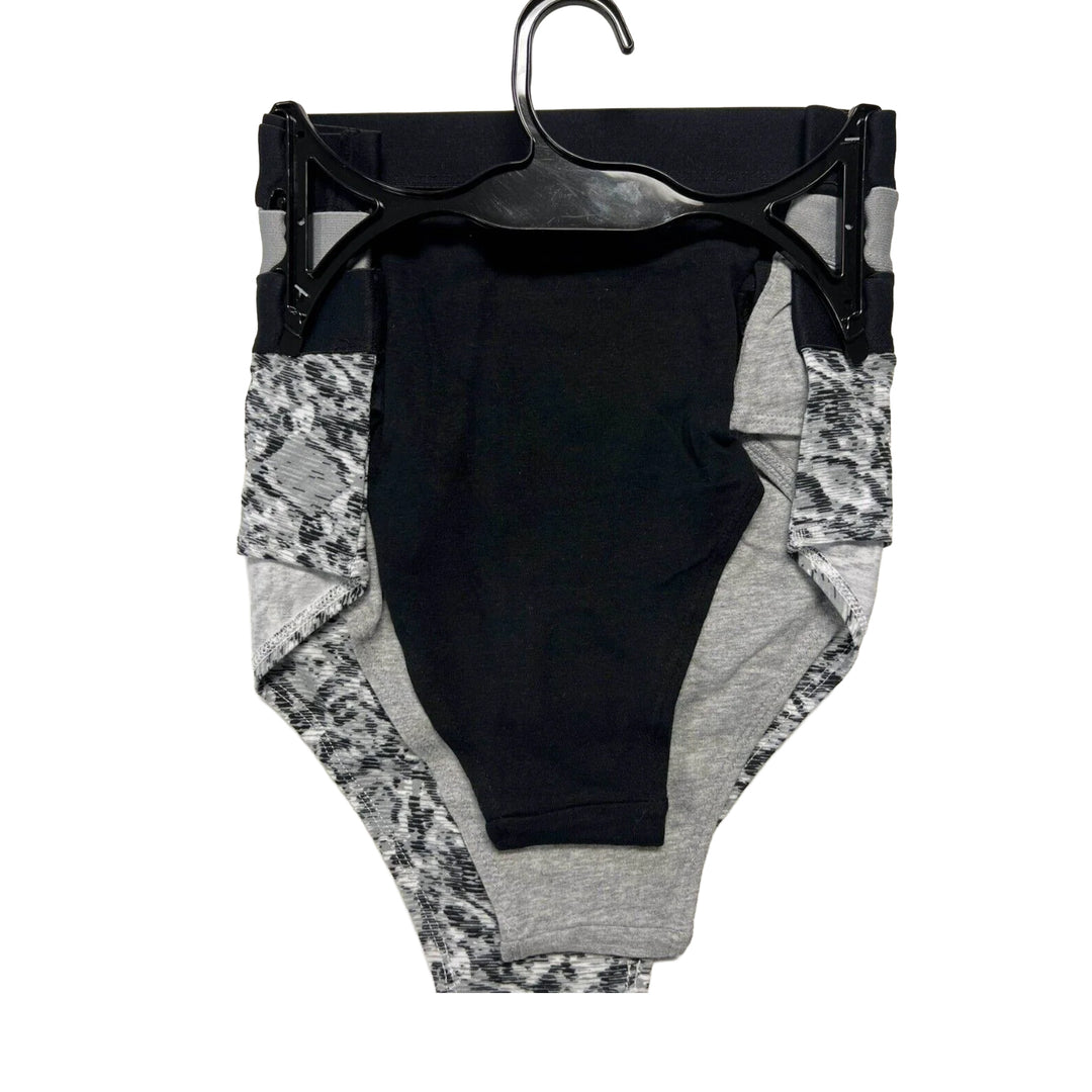 Pajar Women's Black Grey 3 Pack High Waisted Brief
