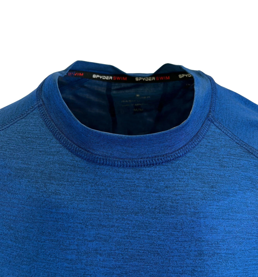 Spyder Swim Men's Dress Blue Solid T-Shirt Rashguard Quick Dry UPF Lightweight Hybrid S/S