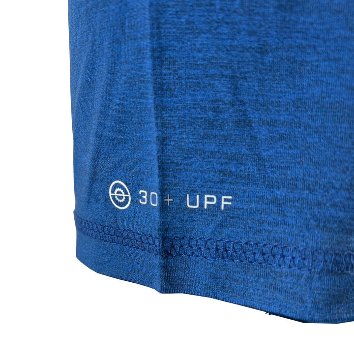 Spyder Swim Men's Dress Blue Solid T-Shirt Rashguard Quick Dry UPF Lightweight Hybrid S/S