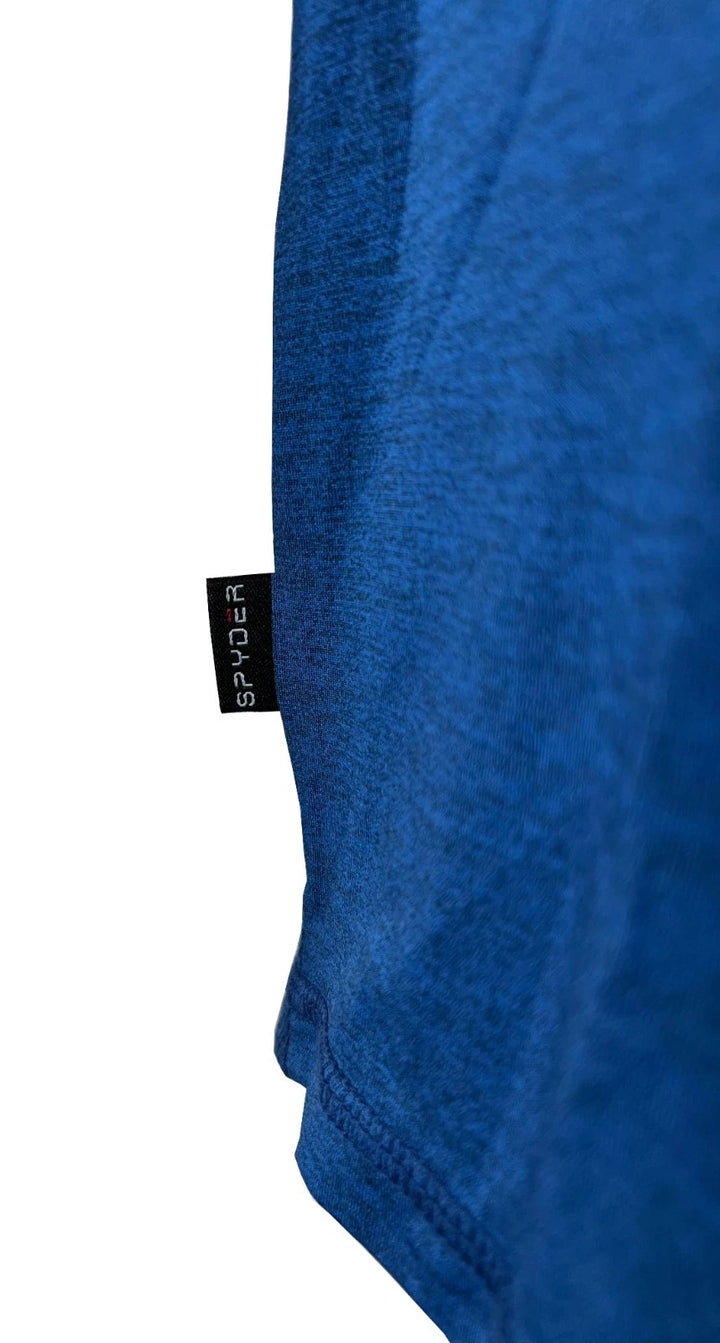 Spyder Swim Men's Dress Blue Solid T-Shirt Rashguard Quick Dry UPF Lightweight Hybrid S/S