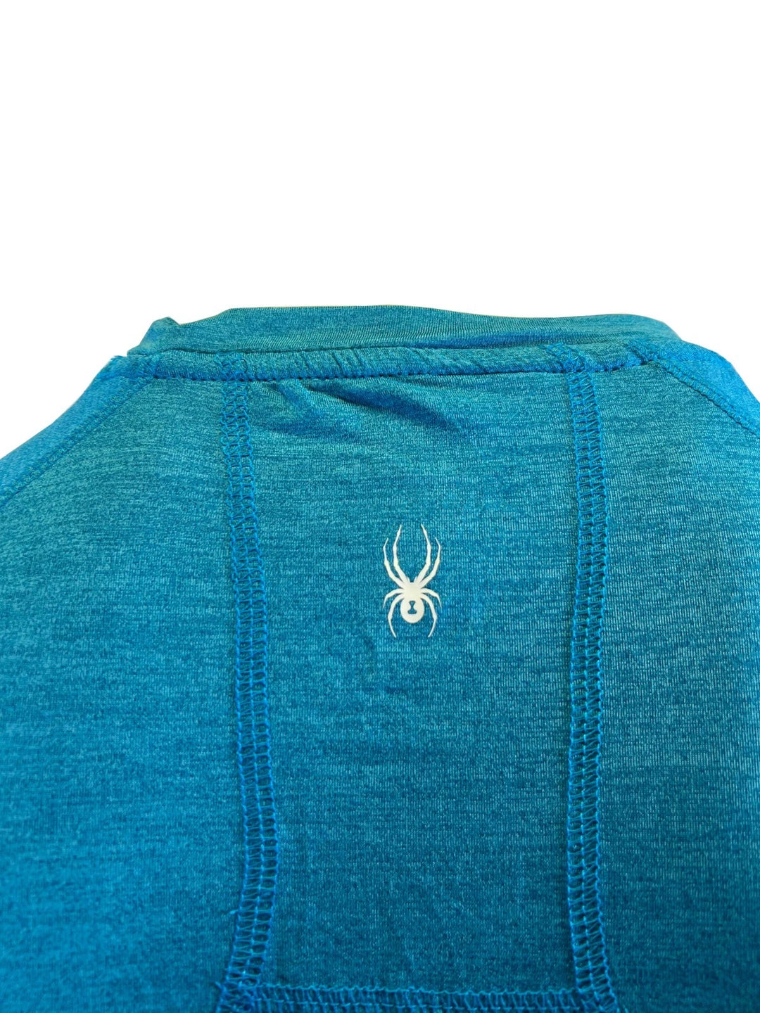 Spyder Swim Men's Blue Lagoon Solid T-Shirt Rashguard Quick Dry UPF Lightweight Hybrid S/S