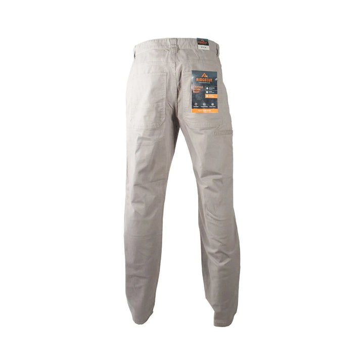 Ridgecut Men's Gray Pant Straight Fit Mid-Rise Canvas Work Pants (01)