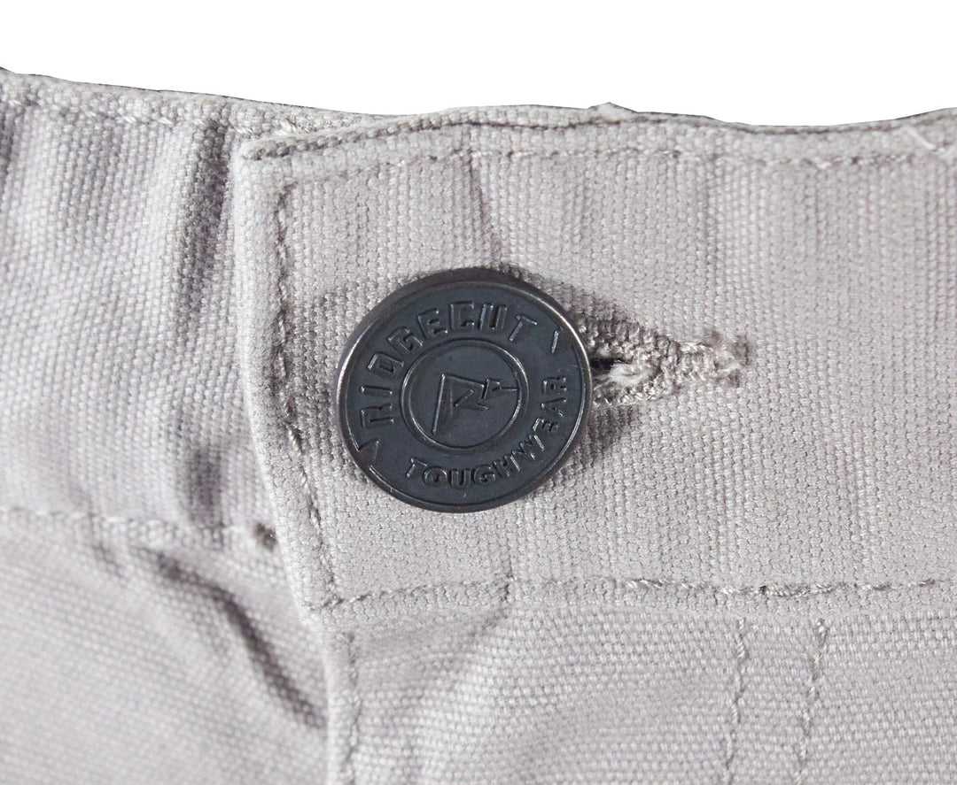 Ridgecut Men's Gray Pant Straight Fit Mid-Rise Canvas Work Pants (01)