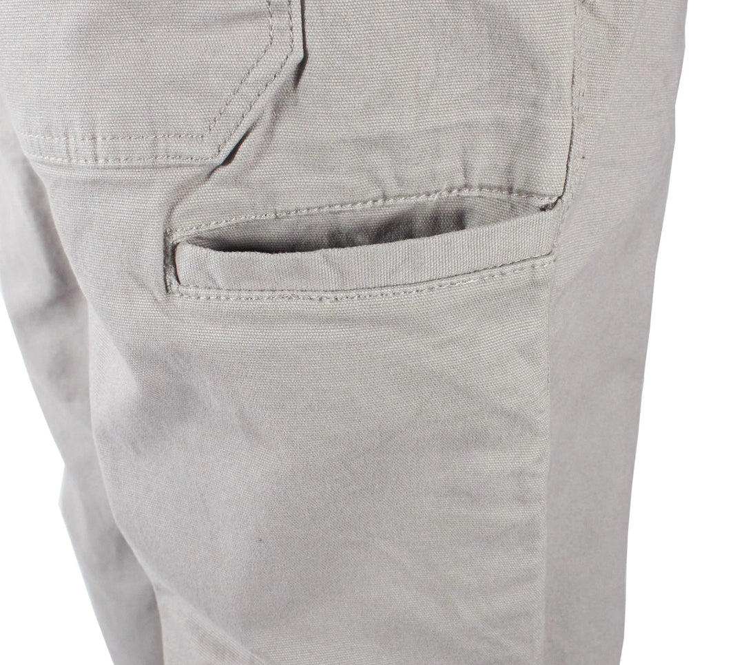 Ridgecut Men's Gray Pant Straight Fit Mid-Rise Canvas Work Pants (01)