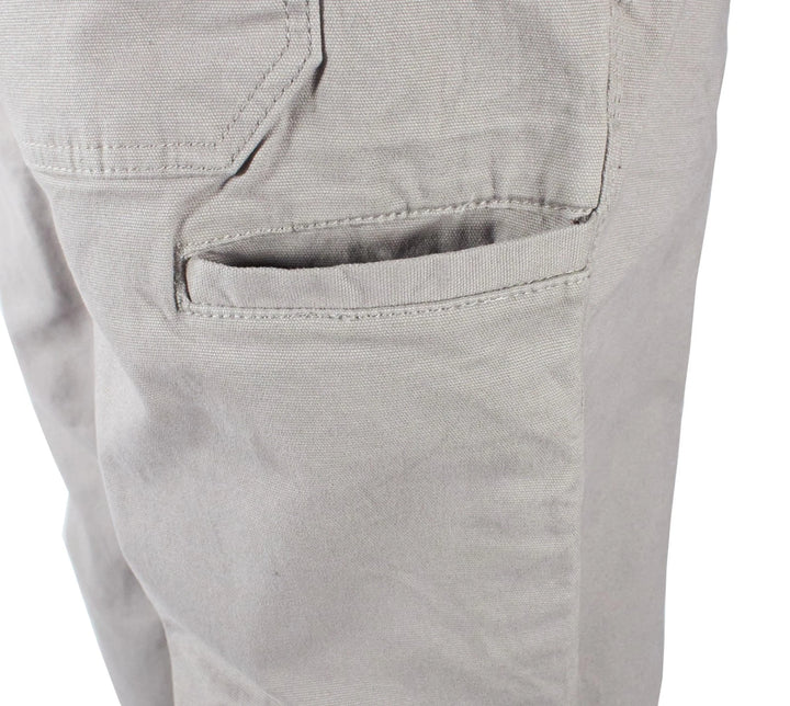 Ridgecut Men's Gray Pant Straight Fit Mid-Rise Canvas Work Pants (01)