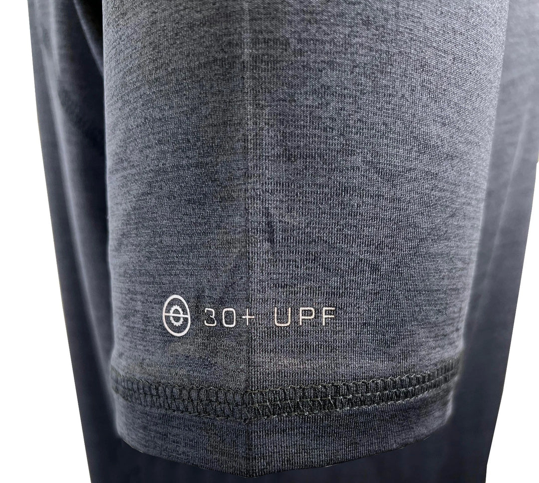 Spyder Swim Men's Black Solid T-Shirt Rashguard Quick Dry UPF Lightweight Hybrid S/S