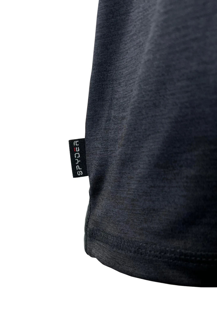 Spyder Swim Men's Black Solid T-Shirt Rashguard Quick Dry UPF Lightweight Hybrid S/S