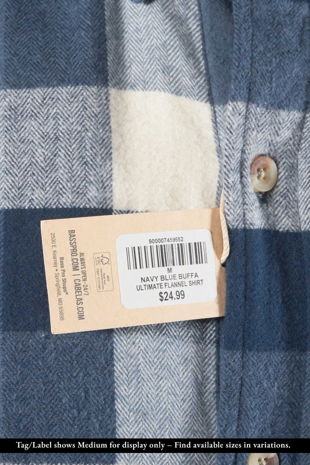 Redhead Men’s Navy Blue Buffalo Shirt Ultimate Flannel Button Down L/S (S06)