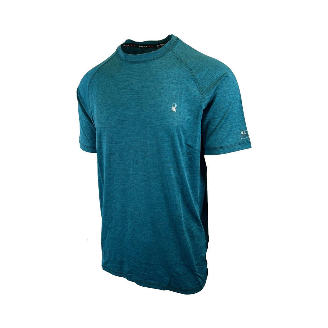 Spyder Swim Men's Ocean Solid T-Shirt Rashguard Quick Dry UPF Lightweight Hybrid S/S