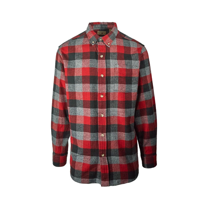 Redhead Men’s Red Black Buffalo Shirt Ultimate Flannel Button Down L/S (S07)