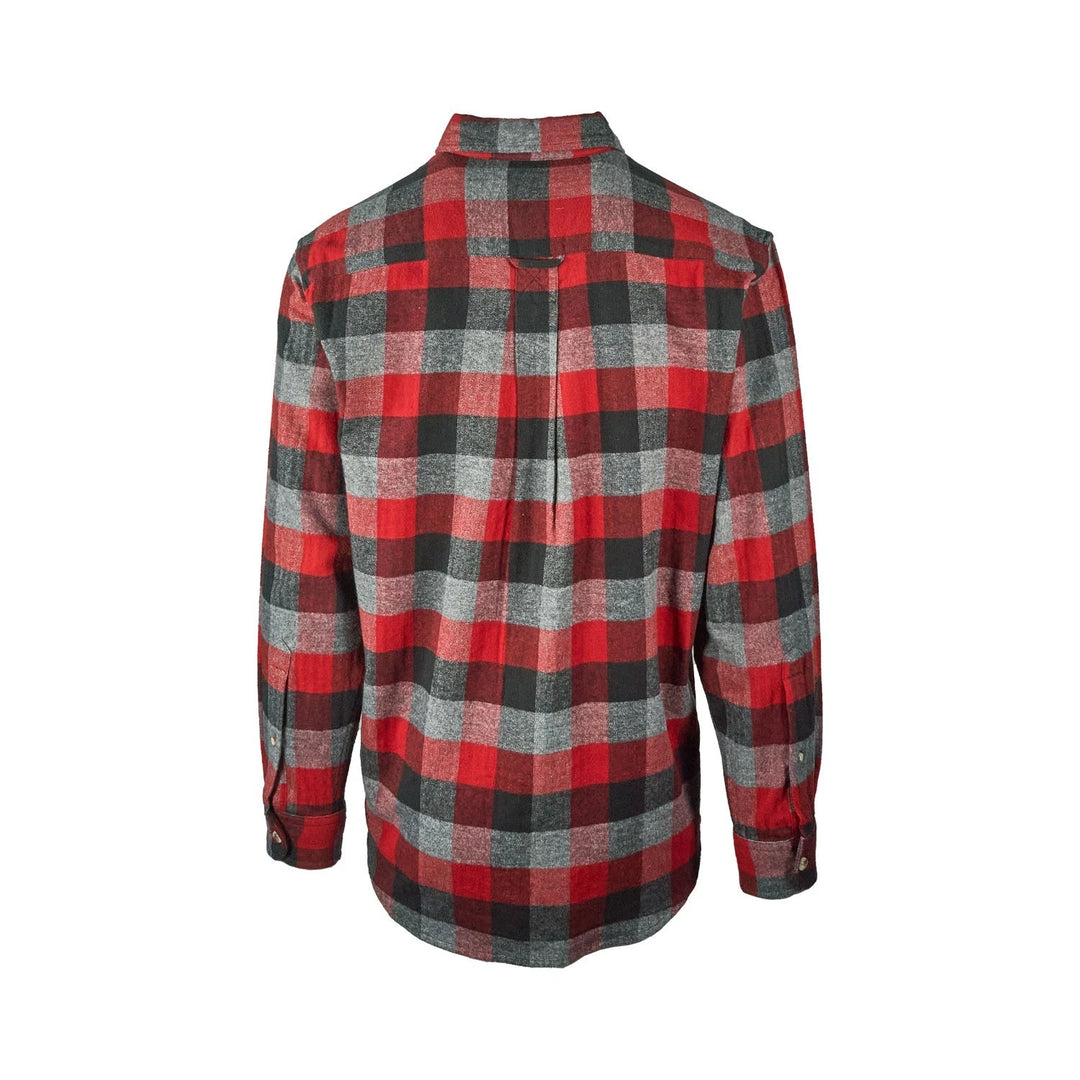 Redhead Men’s Red Black Buffalo Shirt Ultimate Flannel Button Down L/S (S07)