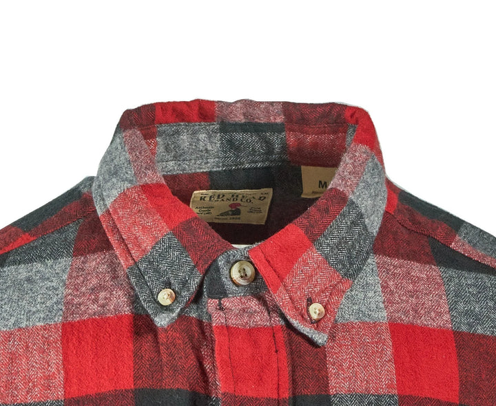 Redhead Men’s Red Black Buffalo Shirt Ultimate Flannel Button Down L/S (S07)