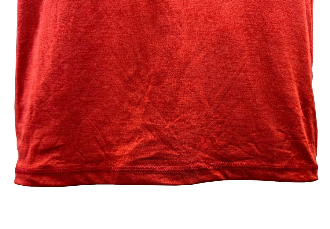 Spyder Swim Men's Red Solid T-Shirt Rashguard Quick Dry UPF Lightweight Hybrid S/S