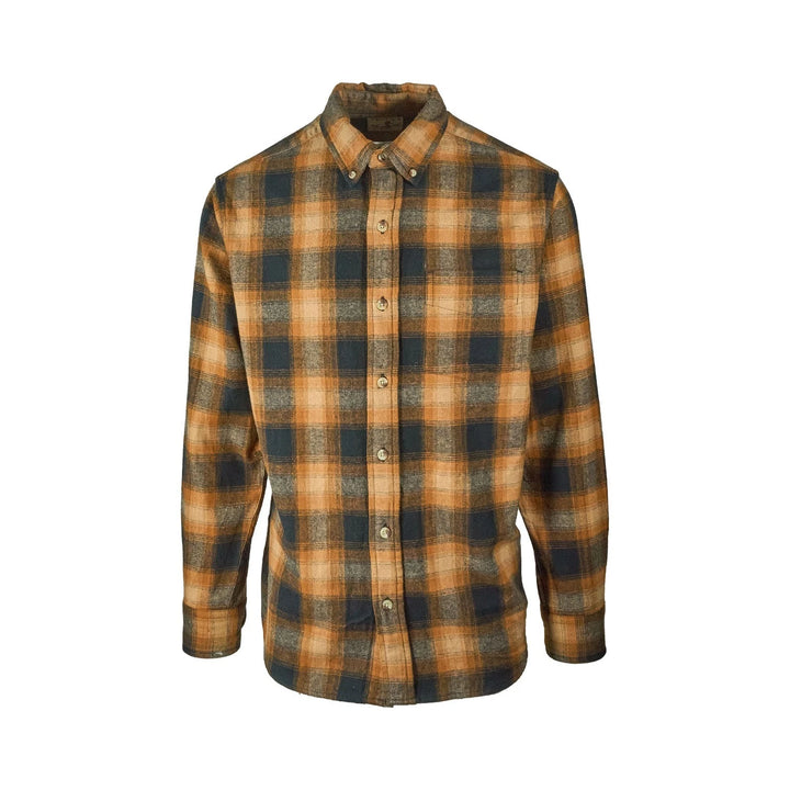 Redhead Men’s Buckthorn Brown Plaid  Shirt Ultimate Flannel Button Down L/S (S09)