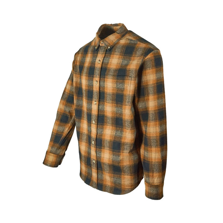 Redhead Men’s Buckthorn Brown Plaid  Shirt Ultimate Flannel Button Down L/S (S09)