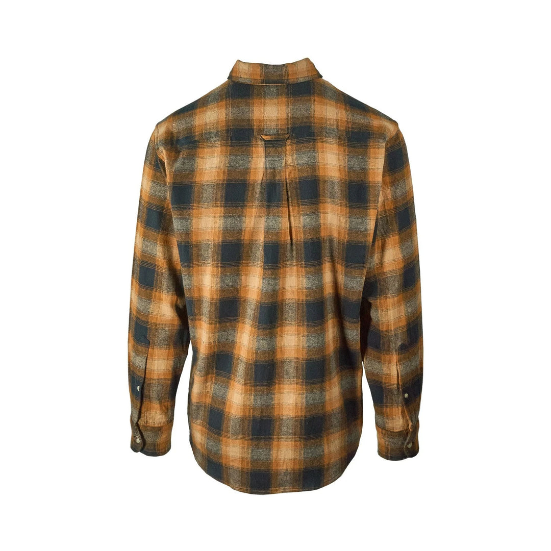 Redhead Men’s Buckthorn Brown Plaid  Shirt Ultimate Flannel Button Down L/S (S09)