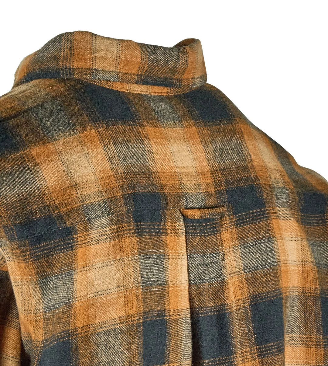 Redhead Men’s Buckthorn Brown Plaid  Shirt Ultimate Flannel Button Down L/S (S09)