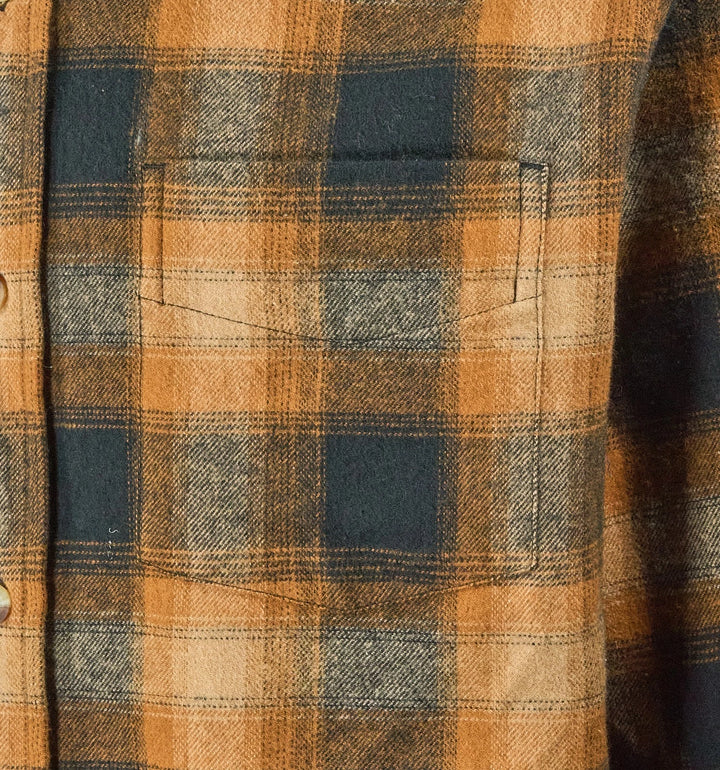 Redhead Men’s Buckthorn Brown Plaid  Shirt Ultimate Flannel Button Down L/S (S09)