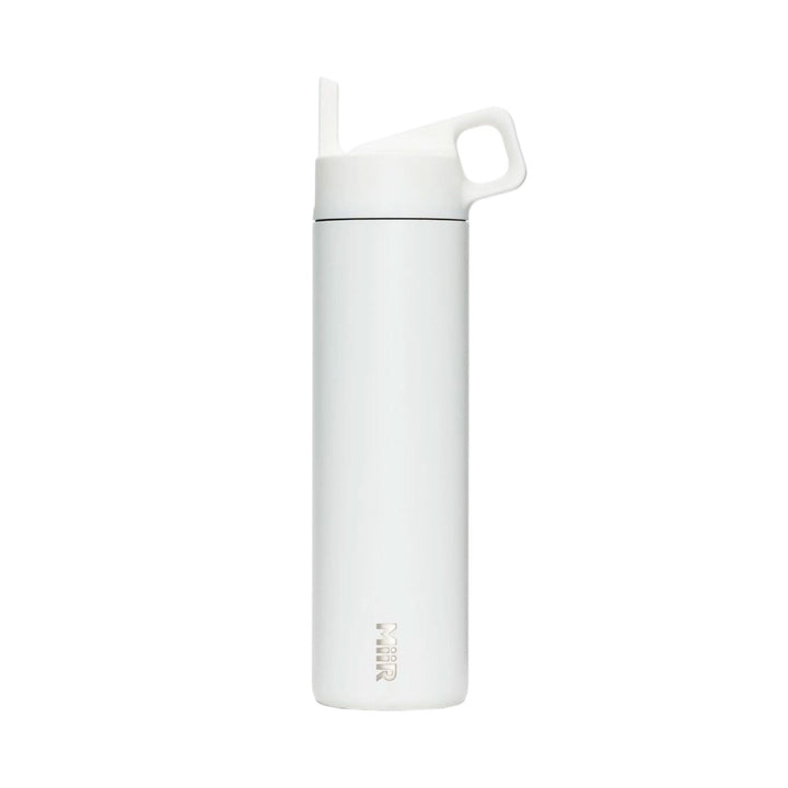 MiiR Straw Bottle 20oz White Vacuum Insulated Stainless Steel Leakproof (S04)