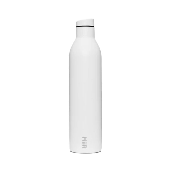 MiiR 25oz Wine Bottle White Vacuum Insulated Stainless Steel Leakproof (S05)