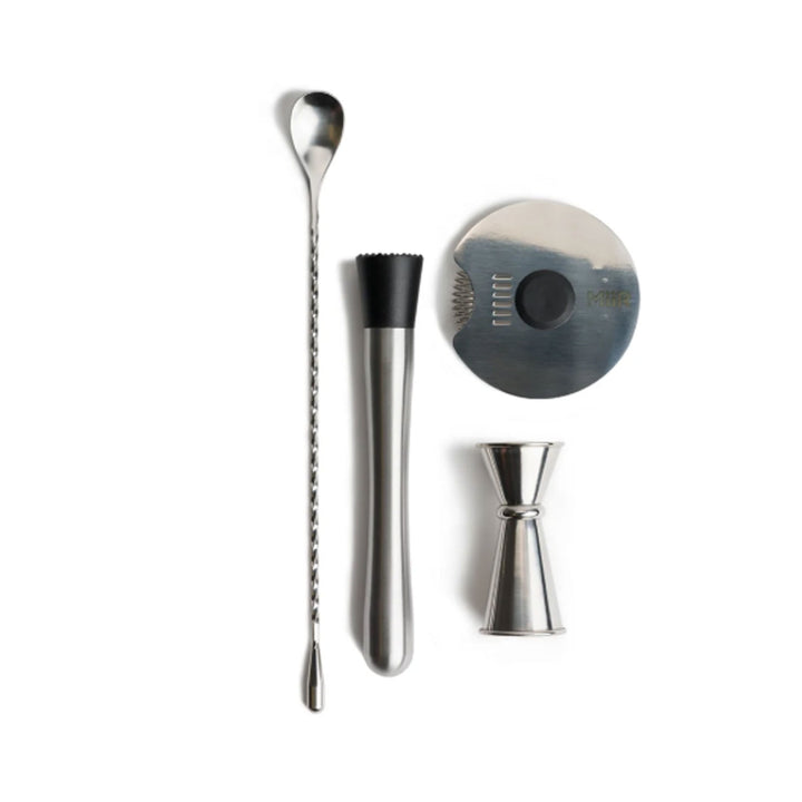 MiiR Stainless Steel Barware Tool Set with Travel Roll (S06)