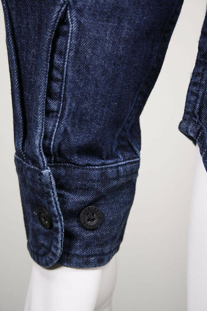 HD Branded Women's Navy Blue Denim L/S Woven Shirt (S03)