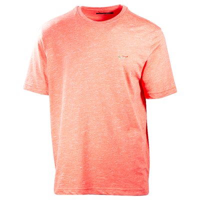 Greg Norman Men's Heather Salmon Pink S/S T-Shirt (S01B) Size Large