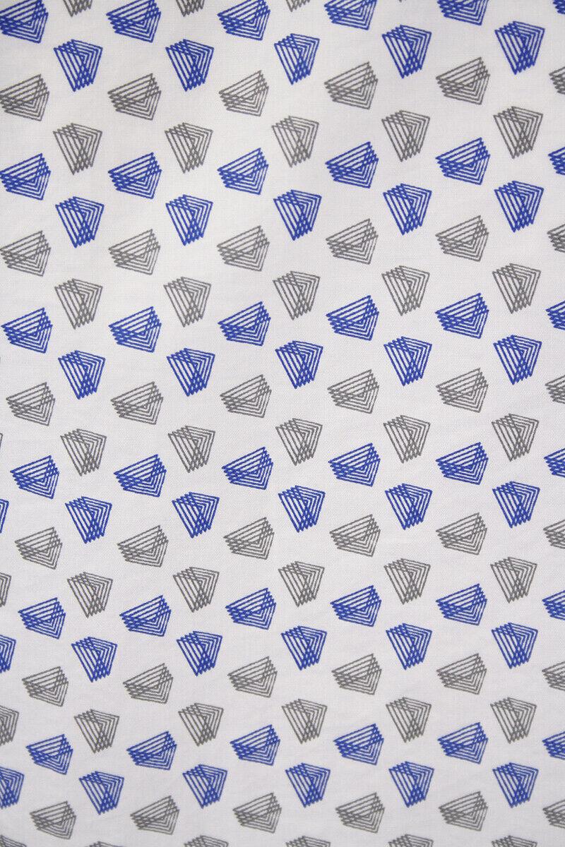 Levi's Men's Slim Fit Geometric Triangle L/S Shirt (S02)