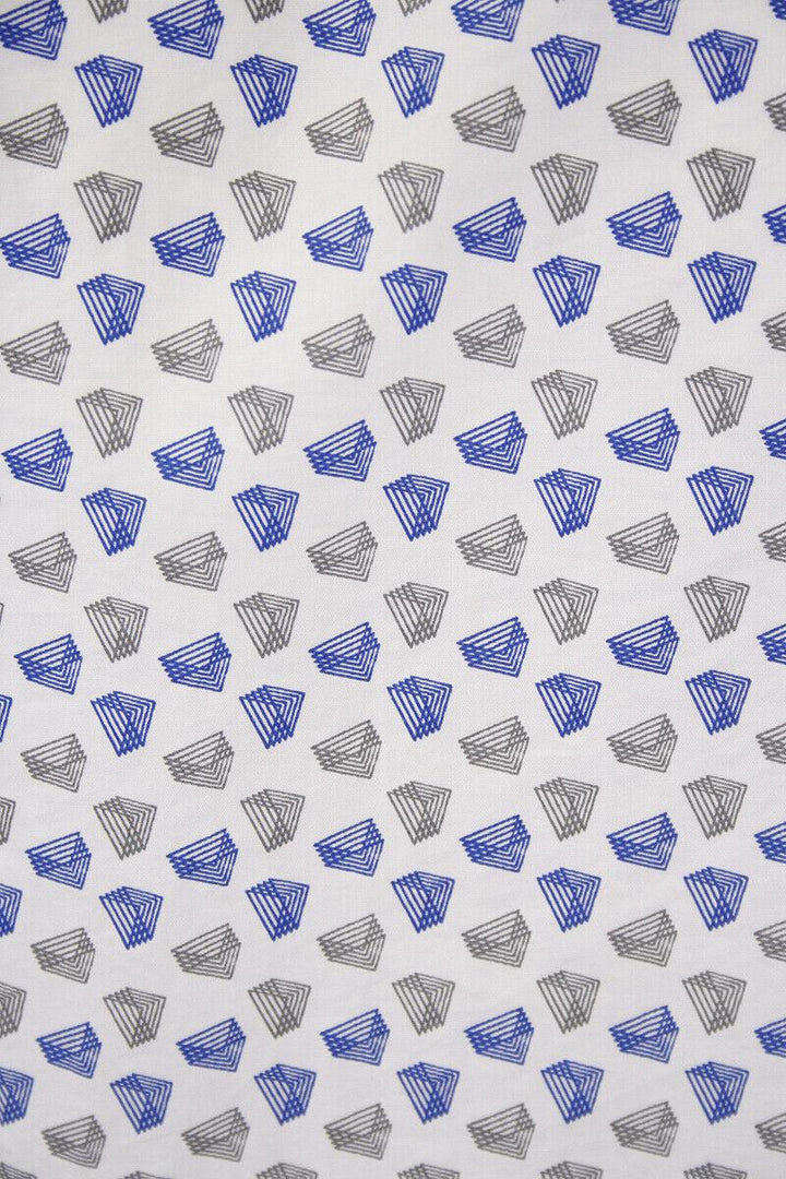 Levi's Men's Slim Fit Geometric Triangle L/S Shirt (S02)