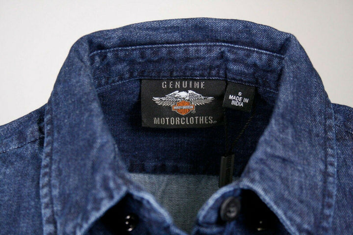 HD Branded Women's Navy Blue Denim L/S Woven Shirt (S03)