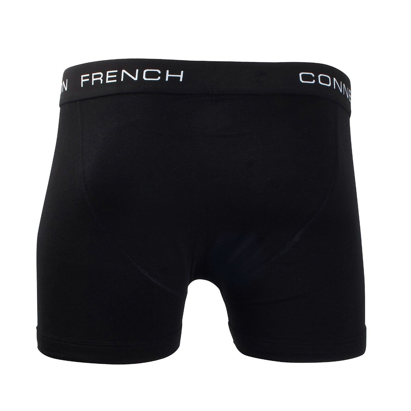 French Connection Men's White & Black 2 Pack Boxer Briefs