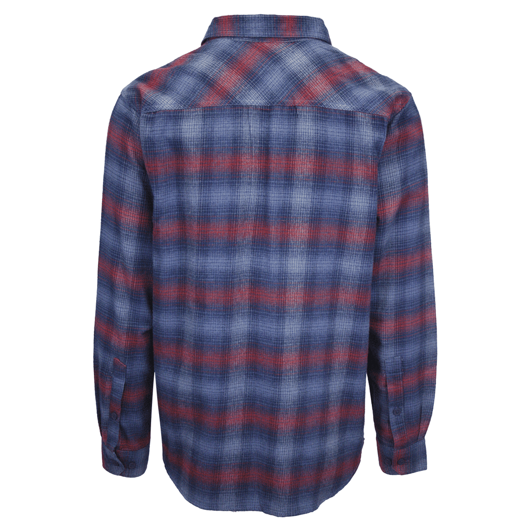 Columbia Men's Omniwick Red Blue L/S Plaid Flannel (S02) (Size 2XL)