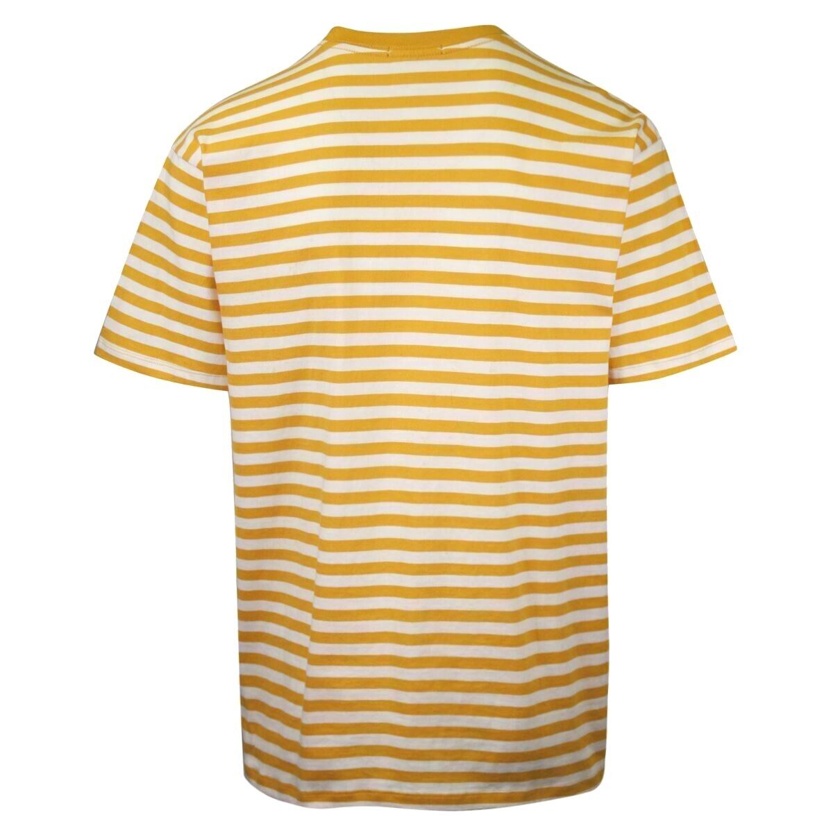 OBEY Men's Yellow 89 Icon II Striped S/S T-Shirt (S01A)