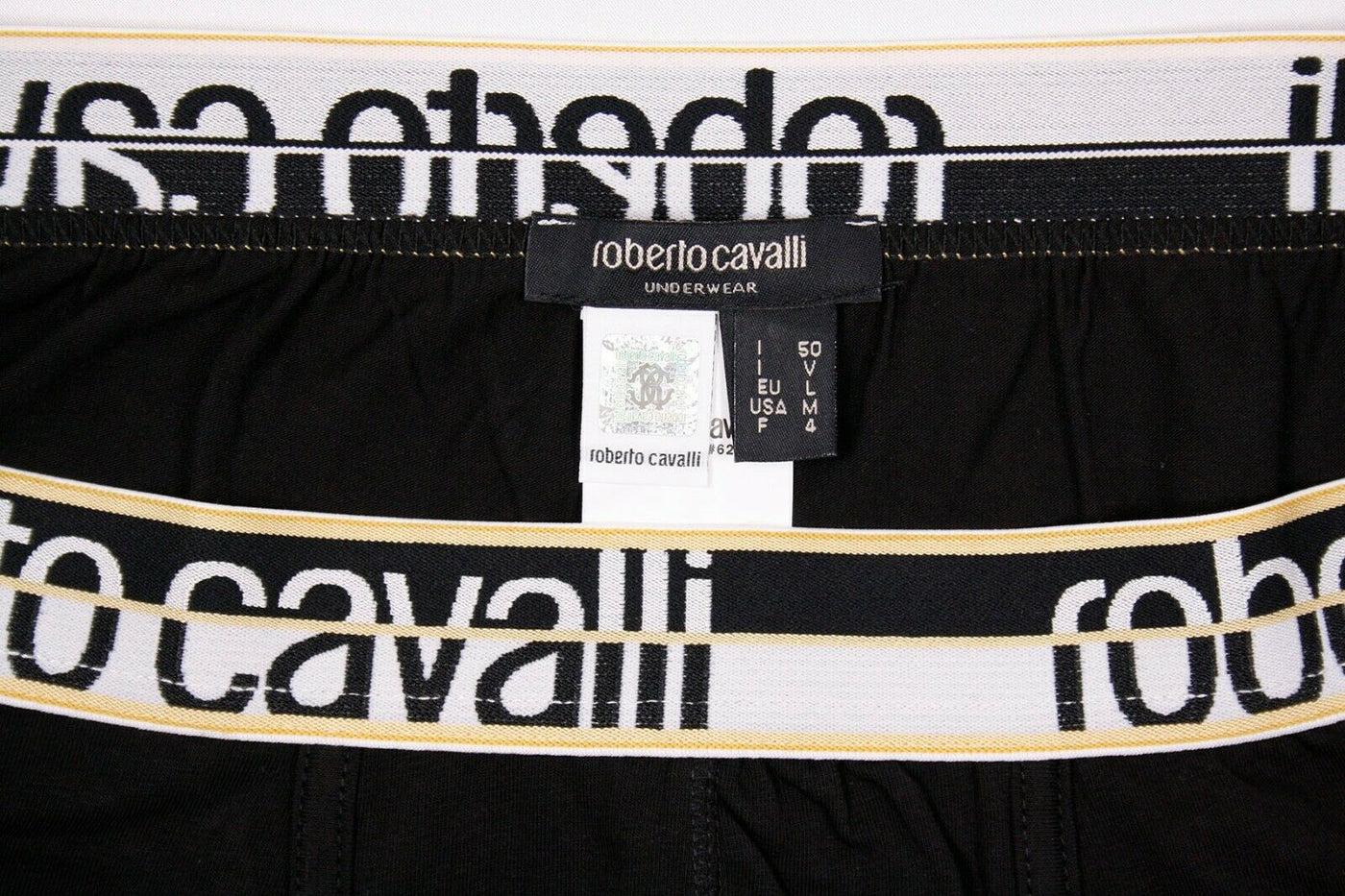 Roberto Cavalli Men's 2 Pack Black Stretch Boxer Briefs