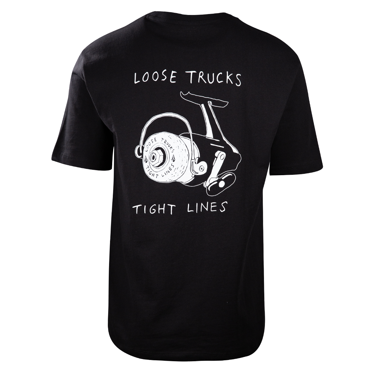 Volcom Men's Black Loose Trucks Tight Lines S/S T-Shirt (S01)