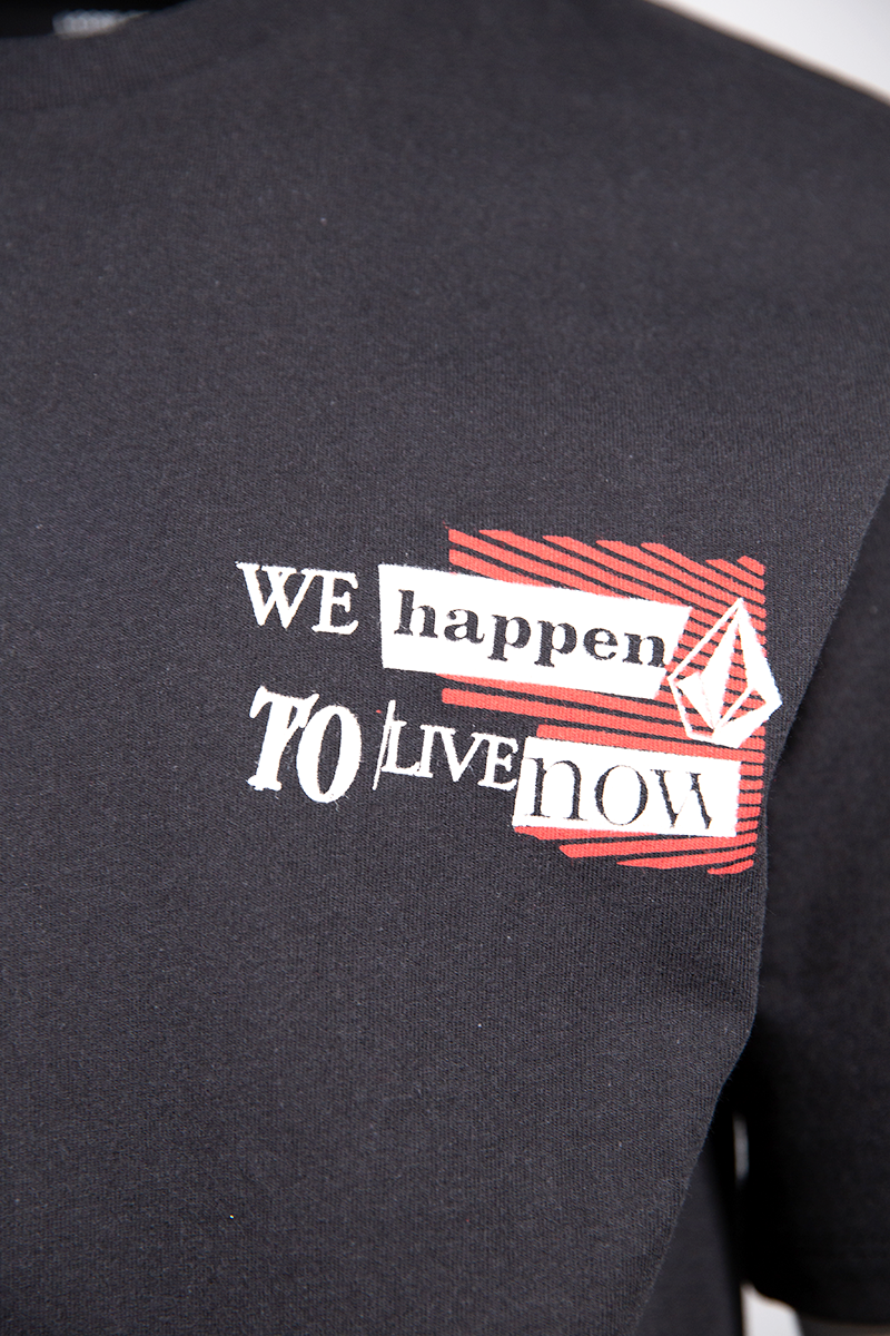 Volcom Men's Black We Happen To Live Now S/S T-Shirt (S11)