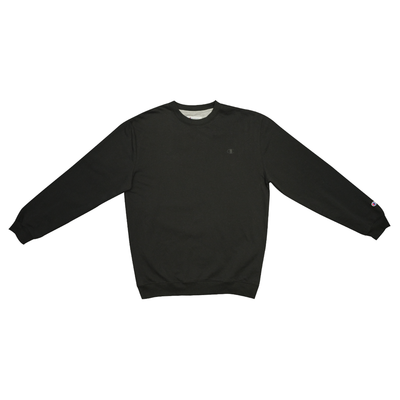 Champion Men's Black L/S Pullover Crewneck Sweater