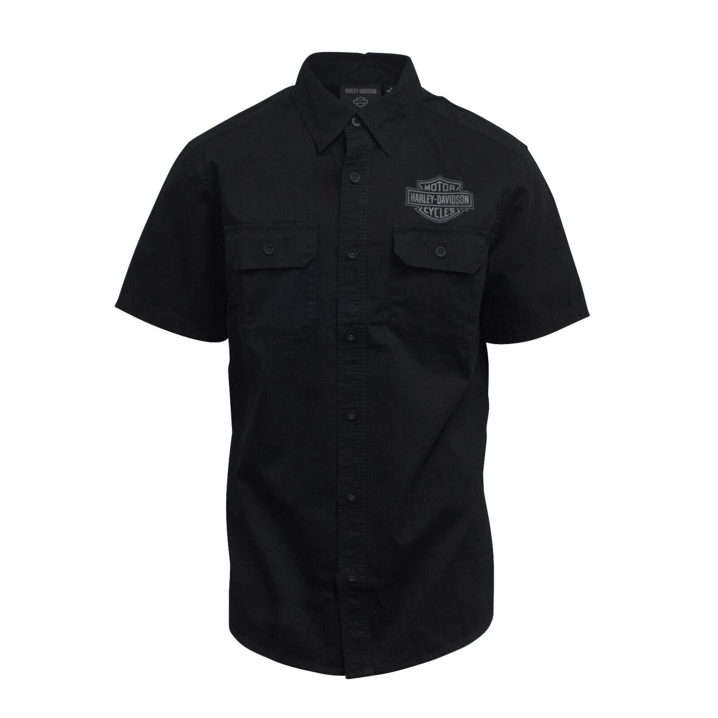 Harley-Davidson Men's Black Wounded Warrior Project S/S Woven Shirt (S51)