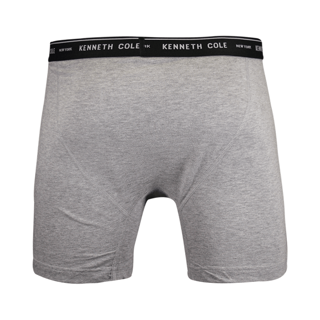 Kenneth Cole Men's New York 1 Pack Black Band Dark HTH Grey Boxer Brief (S02)