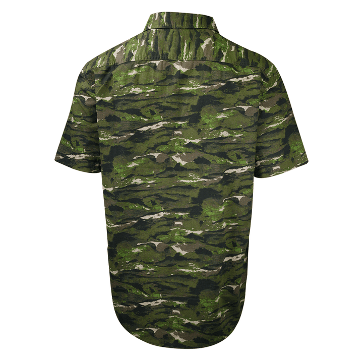 Levi's Men's Green Camouflage S/S Woven Shirt