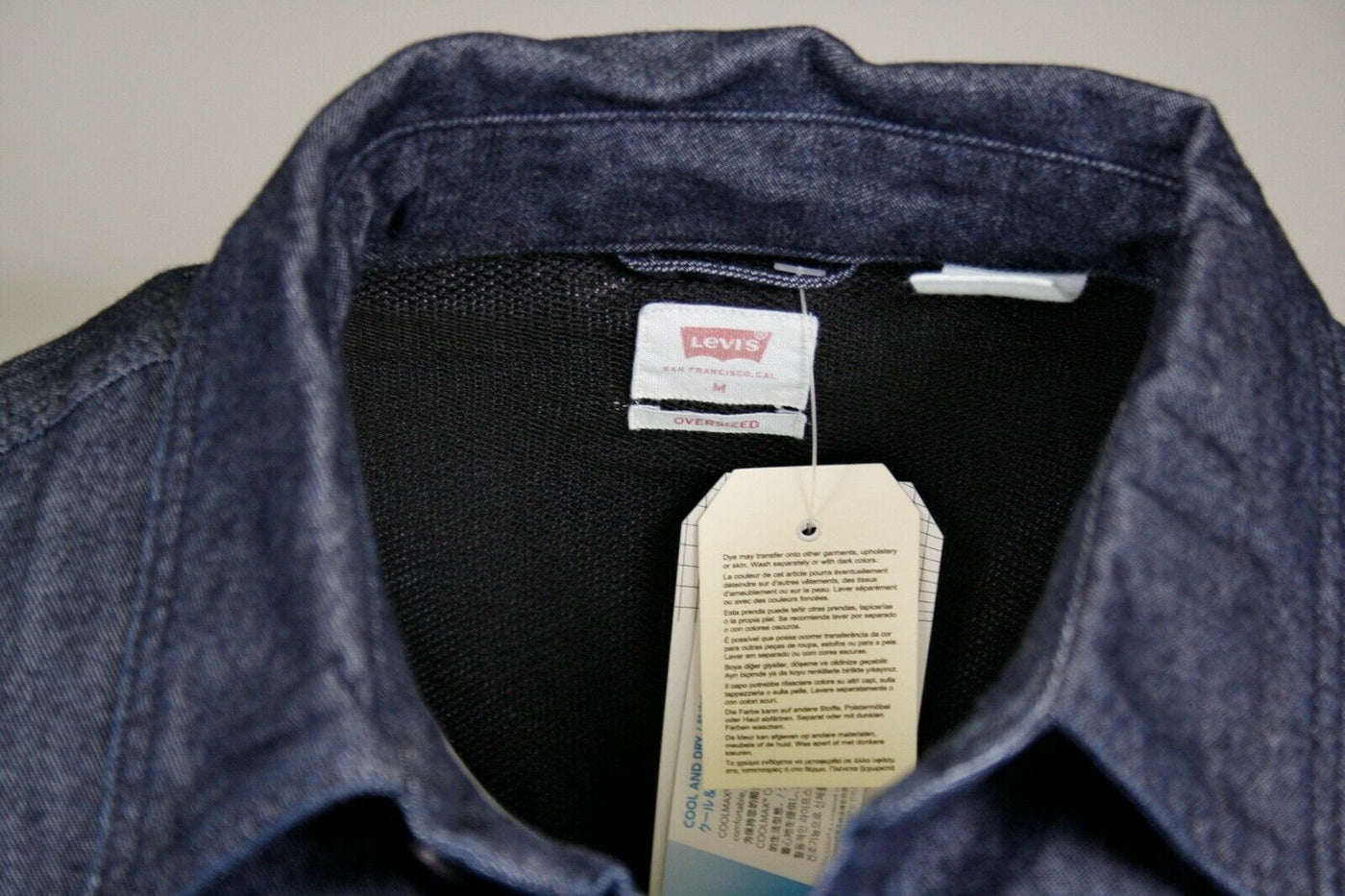 Levi's Men's Navy Blue Denim S/S Woven Shirt (Retail $54.50) S04
