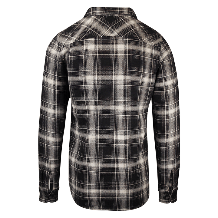 HD Branded Men's Sage Grey Black Plaid L/S Woven Shirt (S14)