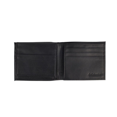 Columbia Blue Tin Black RFID Secure Bi-Fold Wallet (S02)