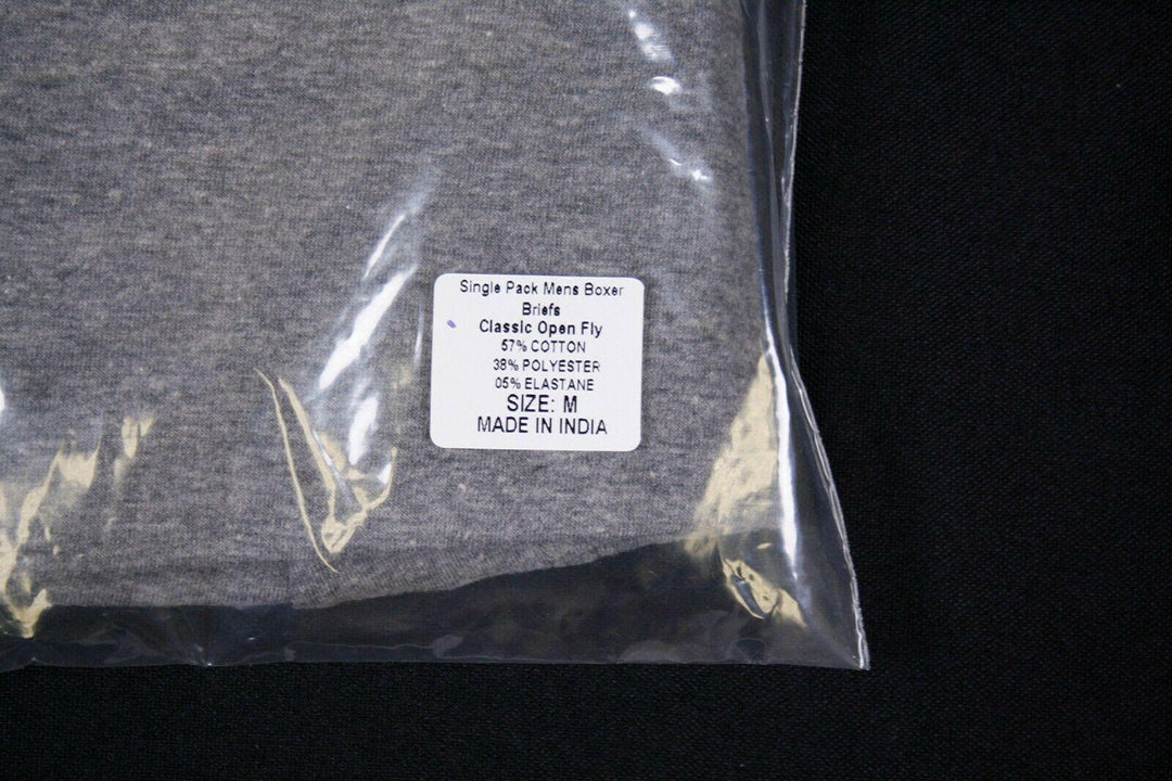 Kenneth Cole Men's New York 1 Pack Black Band Dark HTH Grey Boxer Brief (S02)