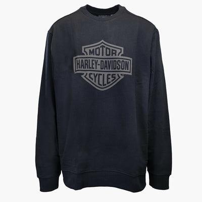 Harley-Davidson Men's Black L/S Pullover Sweatshirt (S02)